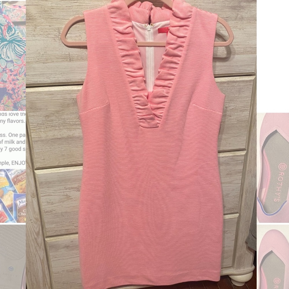 NWOT Lilly Pulitzer Pink Tisbury Shift sz M